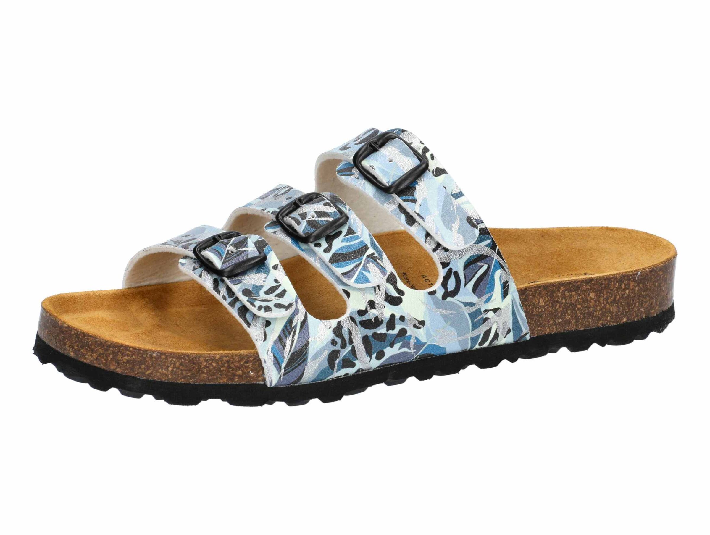 LICO Mules 'Bioline Sandra' in Blue: front