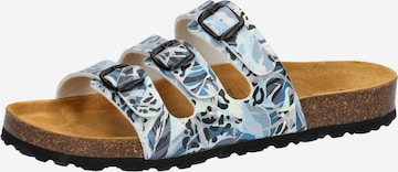 LICO Pantolette 'Bioline Sandra' in Blau: Vorderseite