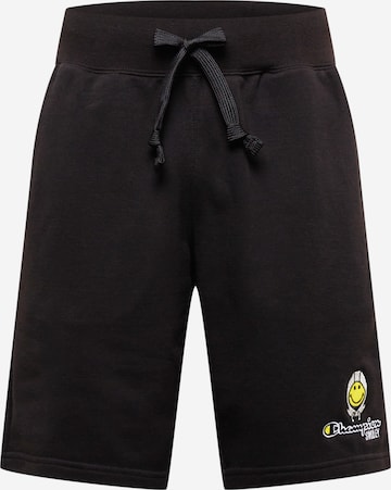 Pantaloni de la Champion Authentic Athletic Apparel pe negru: față