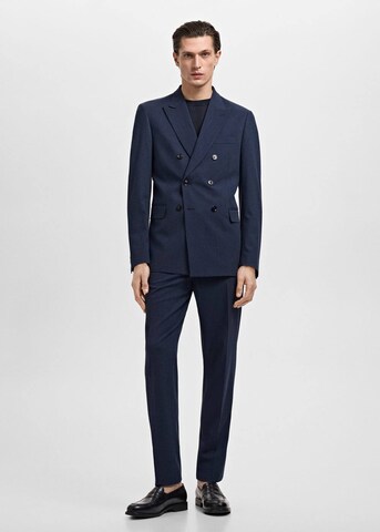 MANGO MAN Regular fit Suit Jacket 'Monaco' in Blue