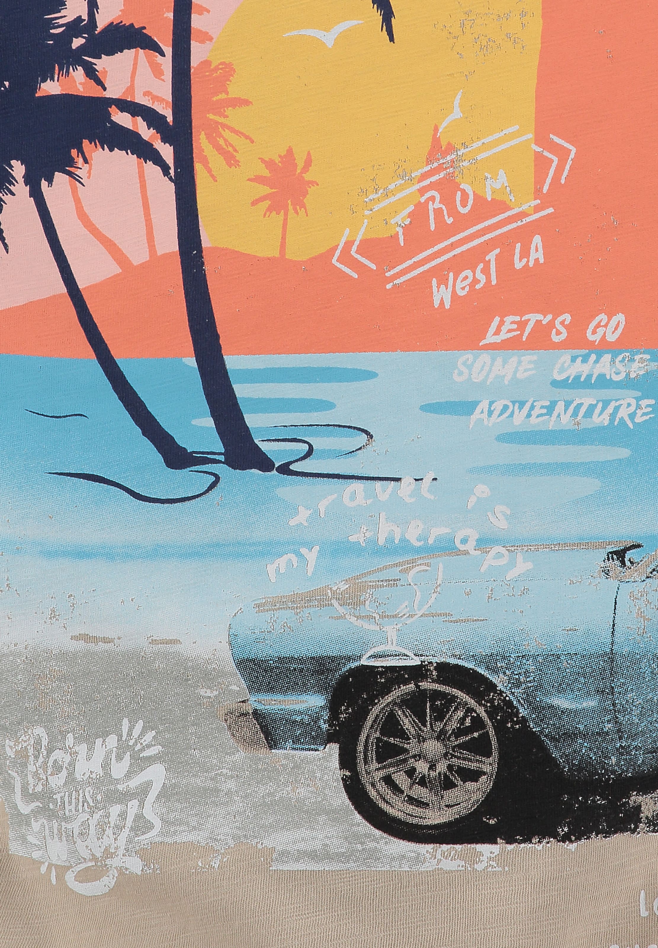 Key Largo - Camisa 'WEST SIDE' em bege