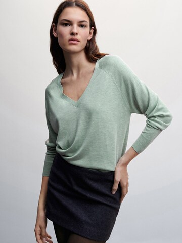 MANGO Sweater 'LUCCAV' in Green: front