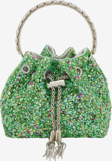 Sutraukiama rankinė iš NAEMI, spalva – žalia / šviesiai žalia / rožinė, Prekių apžvalga