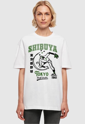 Merchcode T-Shirt 'Park Fields - Shibuya' in Weiß: Vorderseite