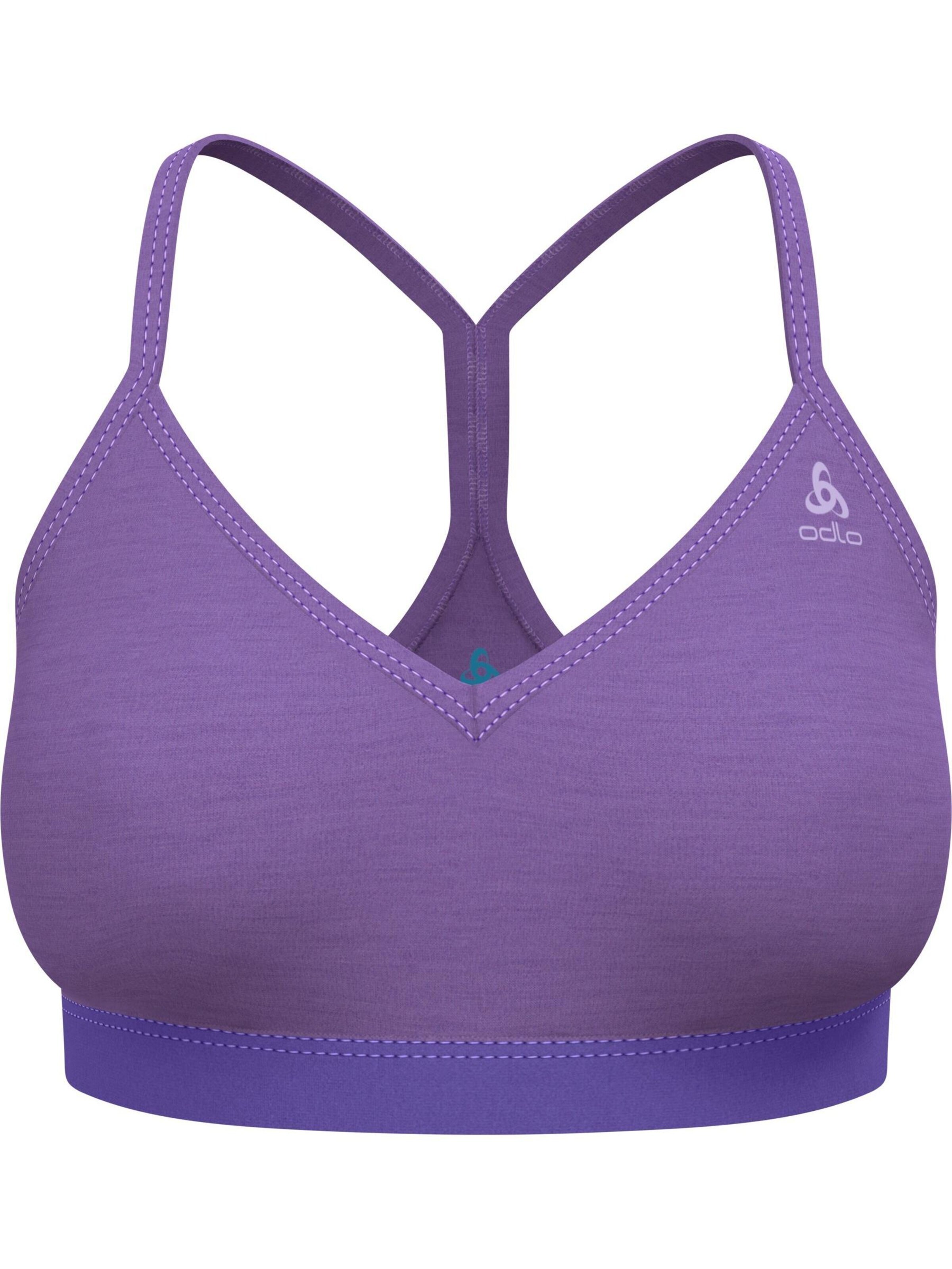 Classique Soutien-gorge de sport 'MERINO SOFT' ODLO en violet : devant