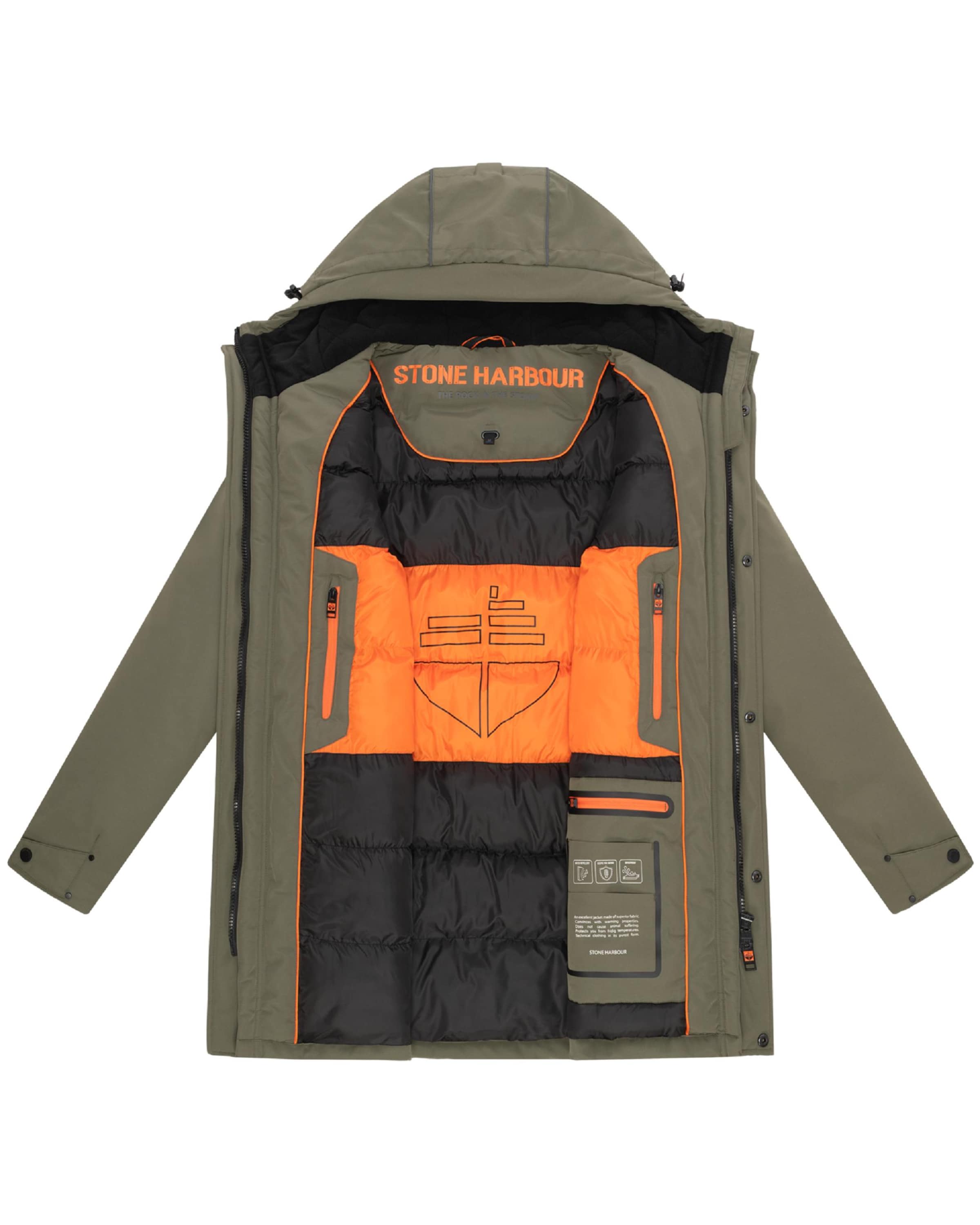 STONE HARBOUR Зимнее пальто 'Phinoo XX' в Зеленый