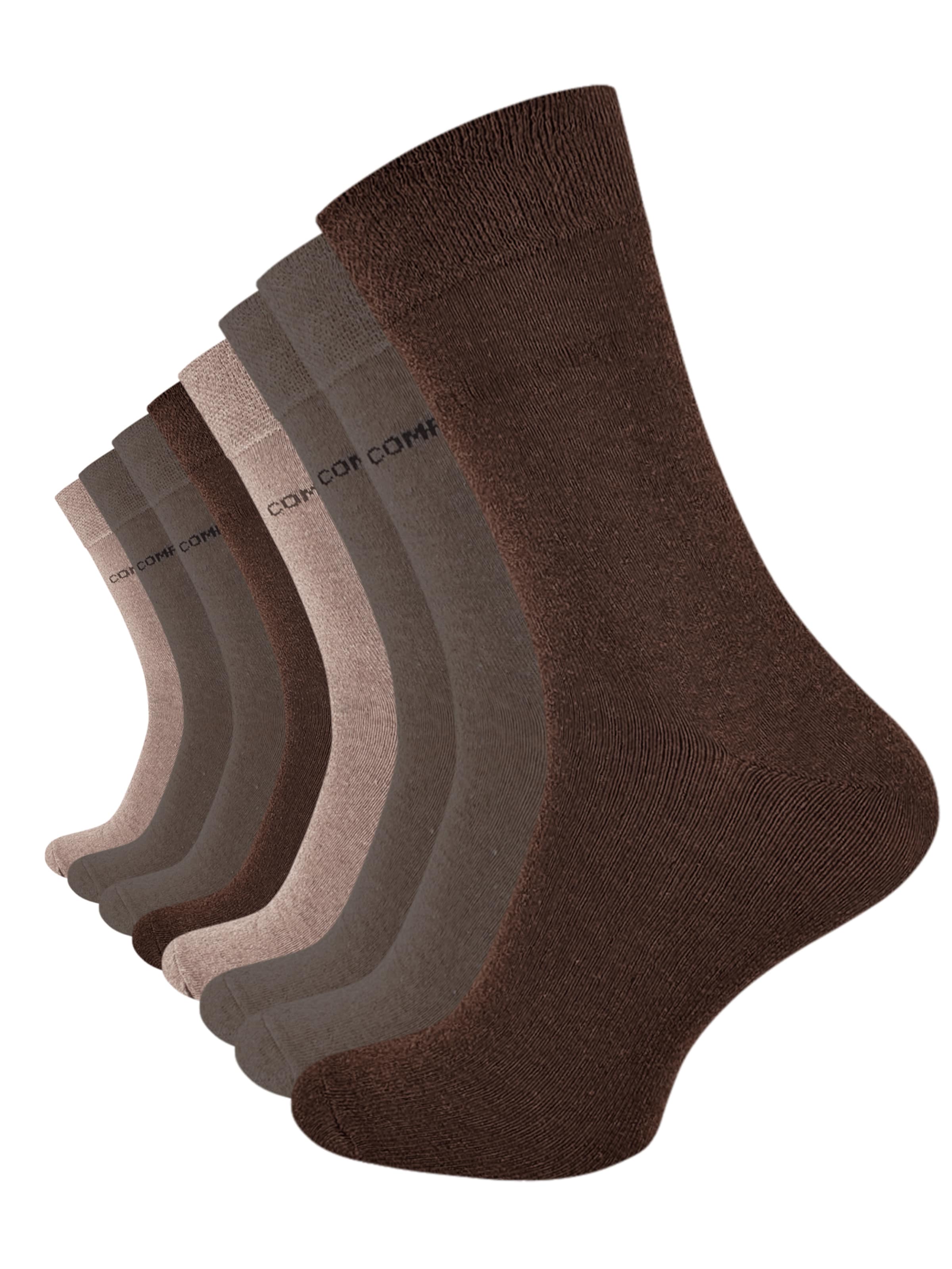 Cotton Prime Socks 'Comfort' in Beige: front