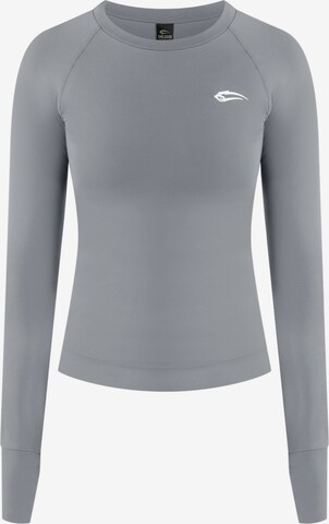 T-shirt fonctionnel 'Advanced Breath' Smilodox en gris : devant