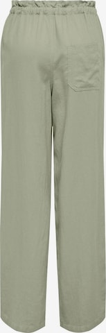 ONLY Wide leg Pants 'CARO' in Green