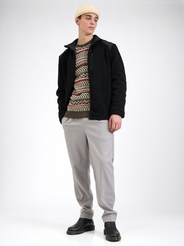 JACK & JONES Fleecejacke 'JCOECHO' in Schwarz