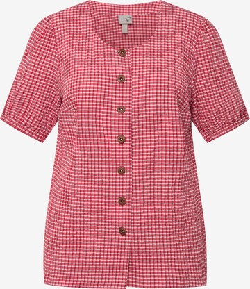 Ulla Popken Blouse in Rood: voorkant