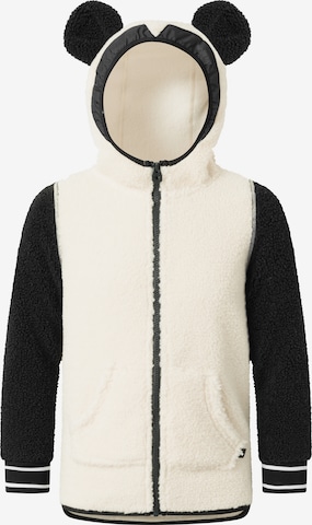 WeeDo Fleece Jacket 'PANDO Panda' in White: front