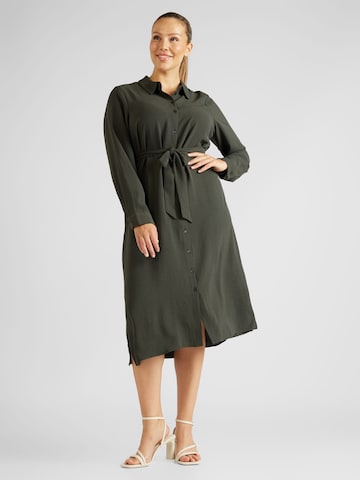 Robe-chemise 'ALVA' Vero Moda Curve en vert : devant