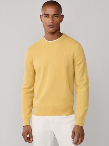 Hackett London Trui in Geel: voorkant