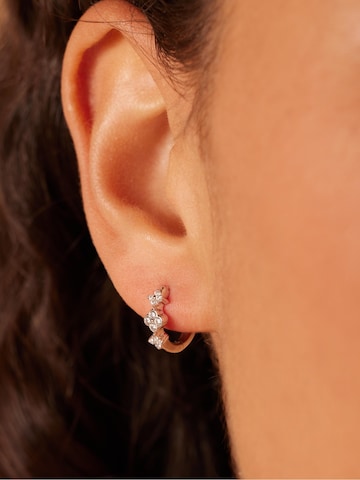 Lucardi Earrings in Silver: front