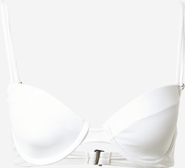 ABOUT YOU x Millane Balconette Bikinitop 'Nela' in Wit: voorkant