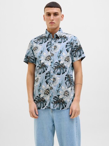 JACK & JONES Comfort fit Overhemd in Blauw: voorkant