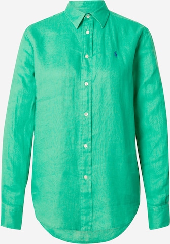 Camicia da donna di Polo Ralph Lauren in verde: frontale