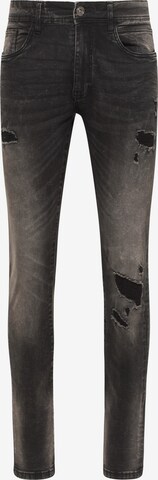 MO Skinny Jeans in Black: front