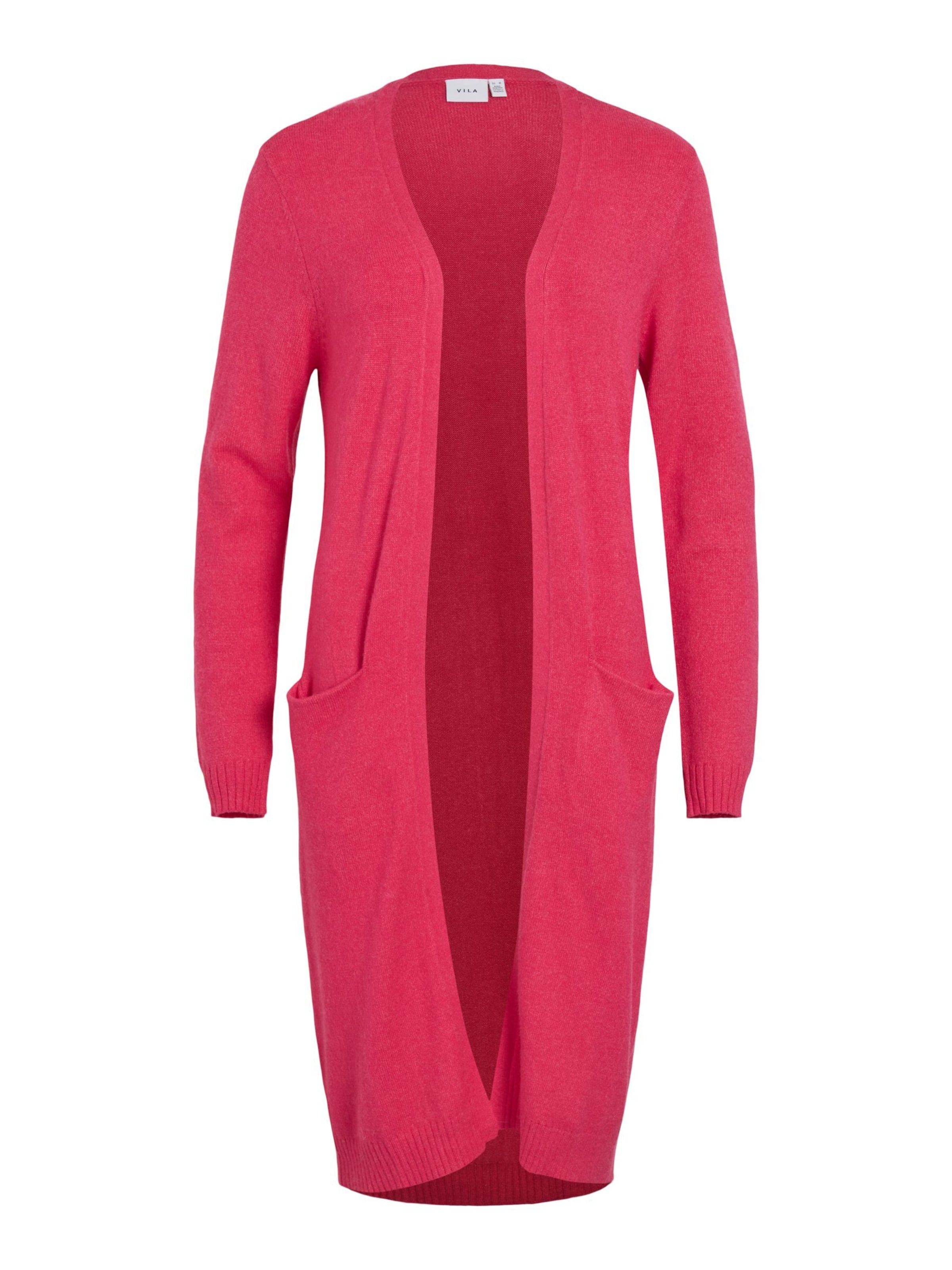 Cardigan 'VIRil' VILA en rose : devant