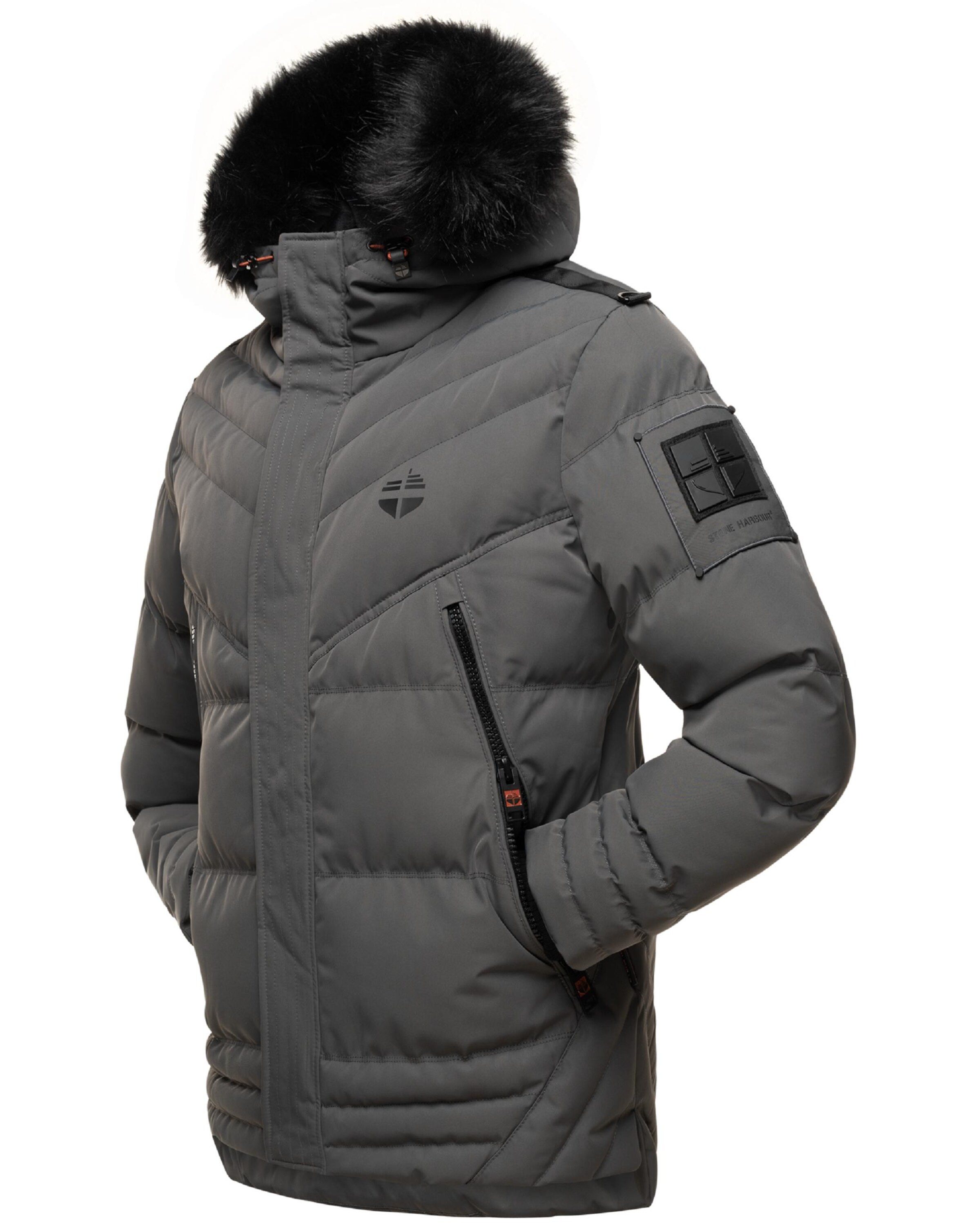 STONE HARBOUR - Chaqueta de invierno 'Romaan' en gris