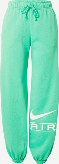 Nike Sportswear Broek 'AIR' in de kleur Lichtgroen / Wit, Productweergave