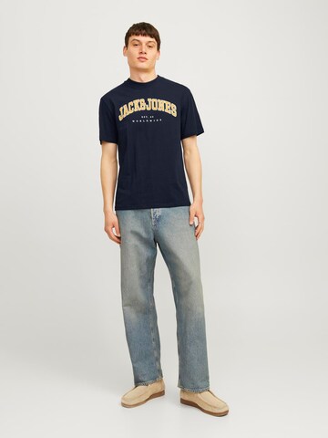 mėlyna JACK & JONES Marškinėliai 'JJCaleb'