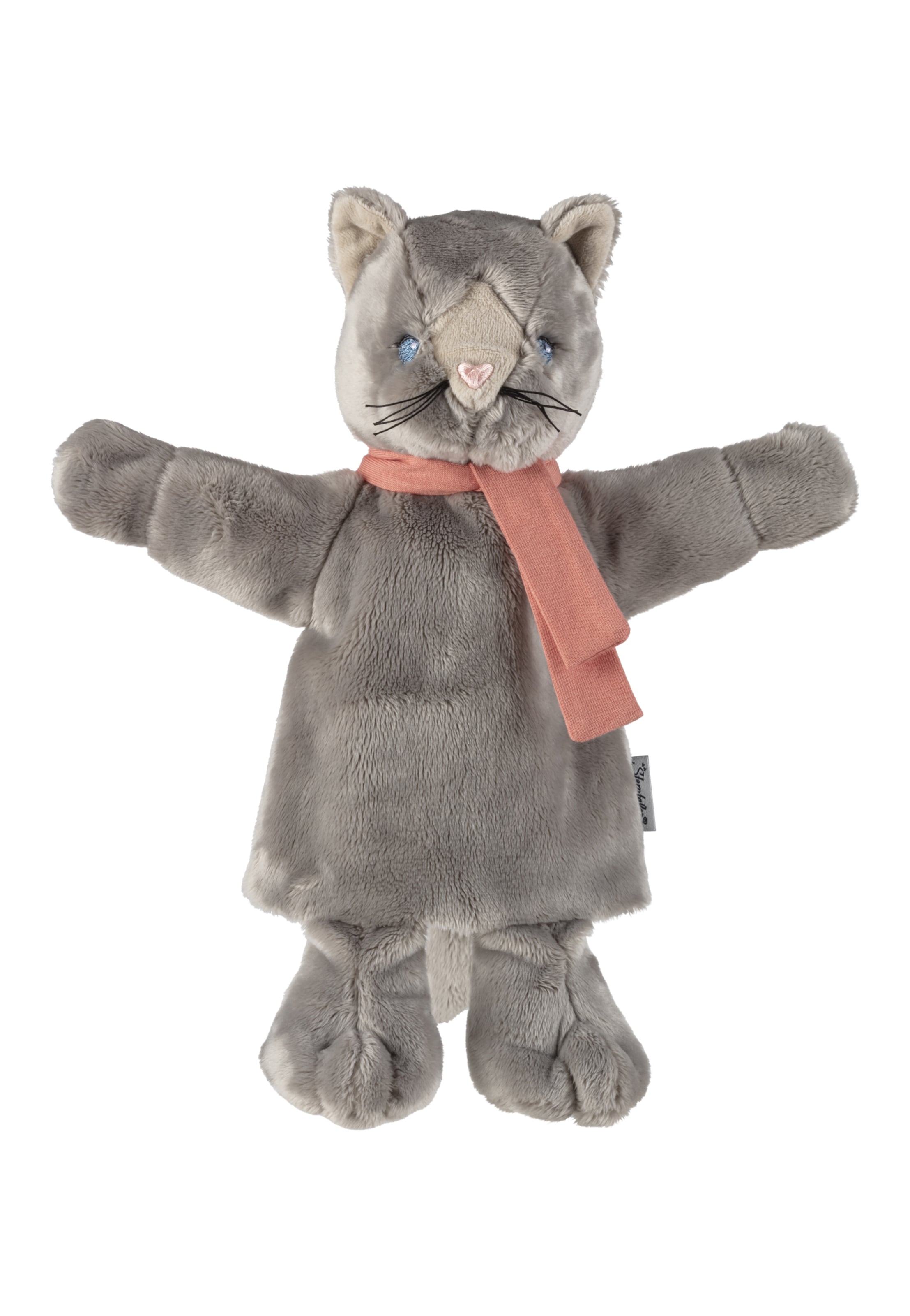 STERNTALER Handpuppe 'Katze' in Grau: Vorderseite