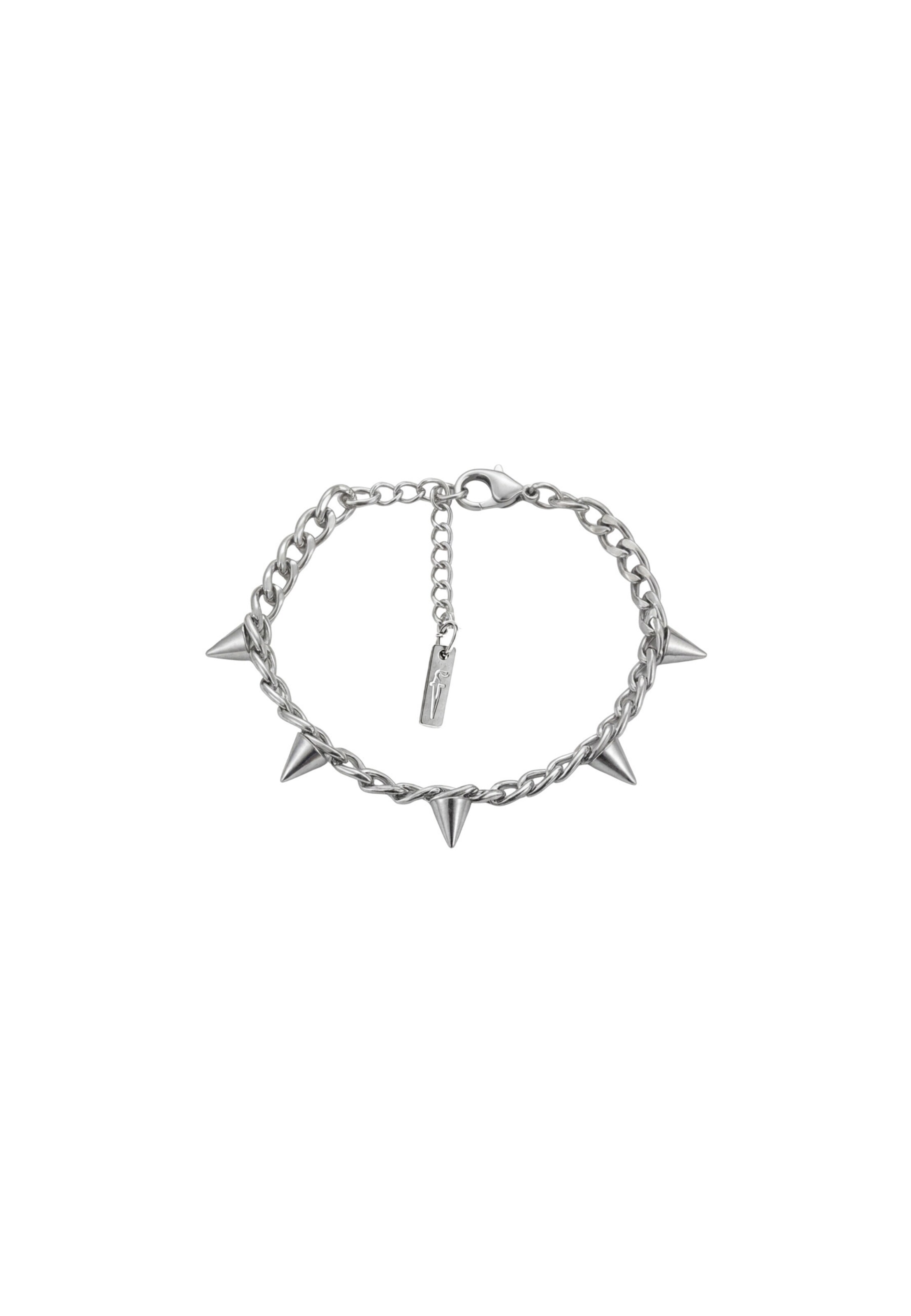Fainz Armband 'Spike' in Silber: Vorderseite