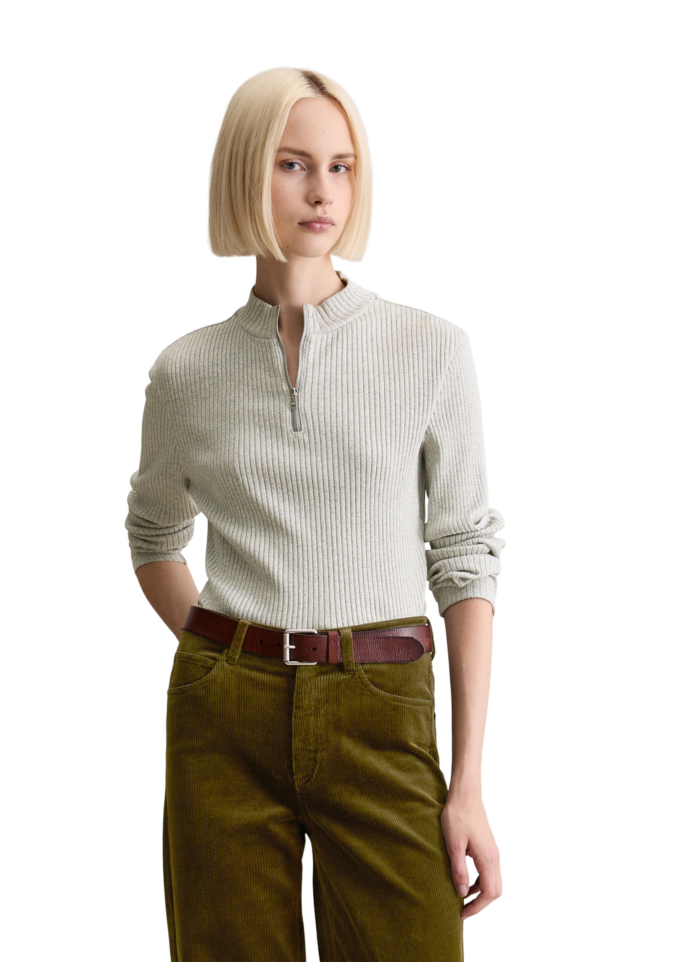 Marc O'Polo DENIM Shirt in Grijs: voorkant