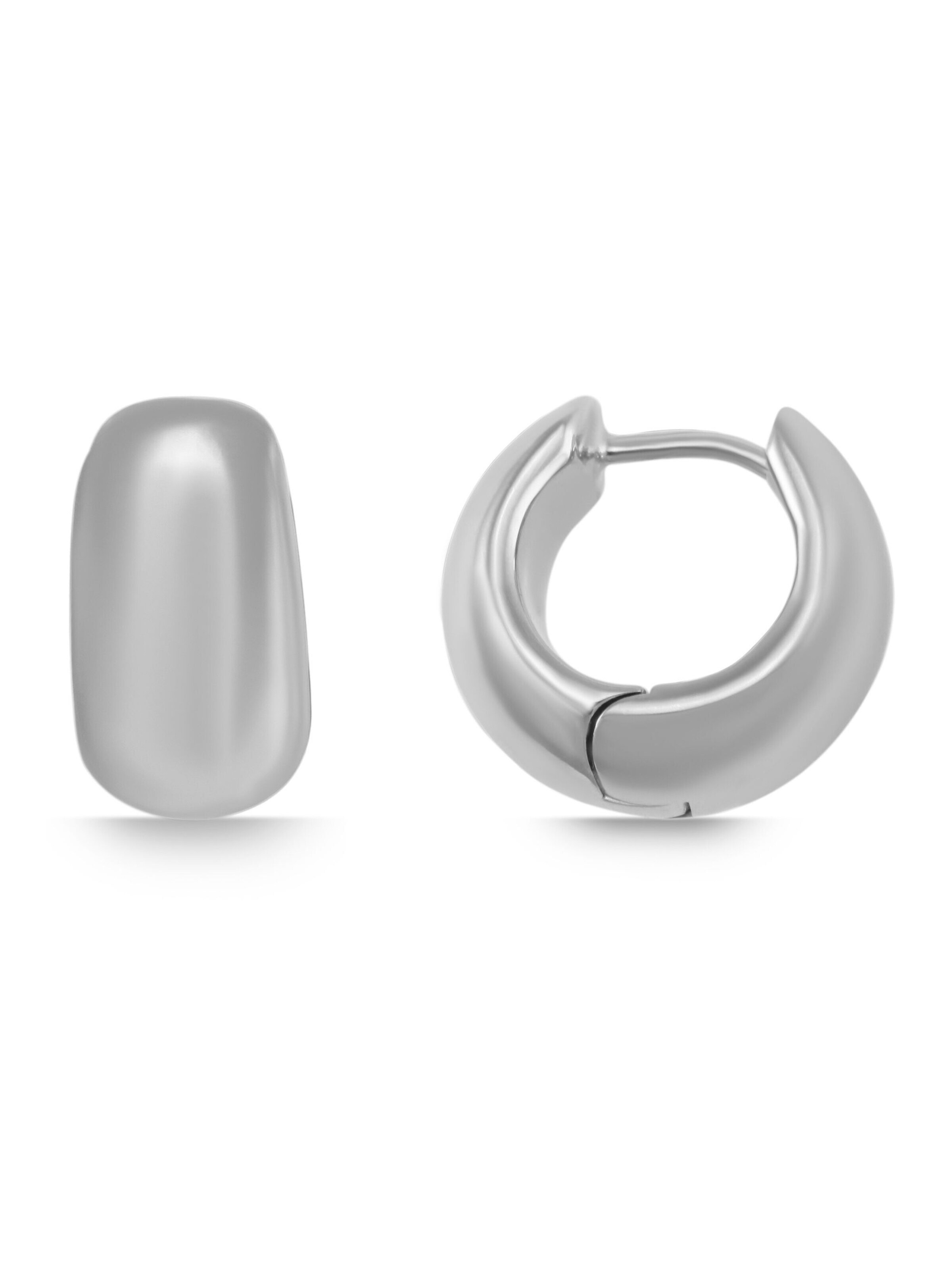 Akzent Earrings '"Fine" aus 925 Sterlingsilber, rhodiniert, langlebig' in Silver