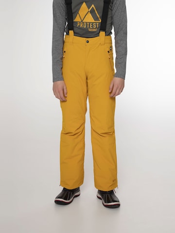PROTEST Regular Workout Pants 'SPIKET JR' in Yellow