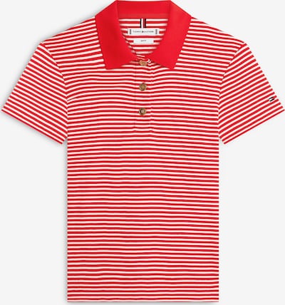 TOMMY HILFIGER Poloshirt in rot / weiß, Produktansicht