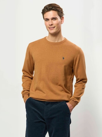 U.S. POLO ASSN. Neulepaita ' UMAdair ' värissä oranssi: etupuoli