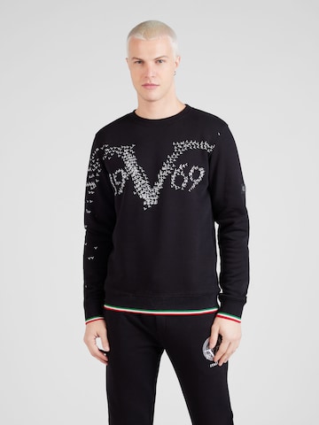 19V69 ITALIA Sweatshirt 'BIRD' i svart: framsida