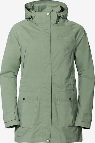 VAUDE Outdoor Jacket 'Skomer' in Green: front