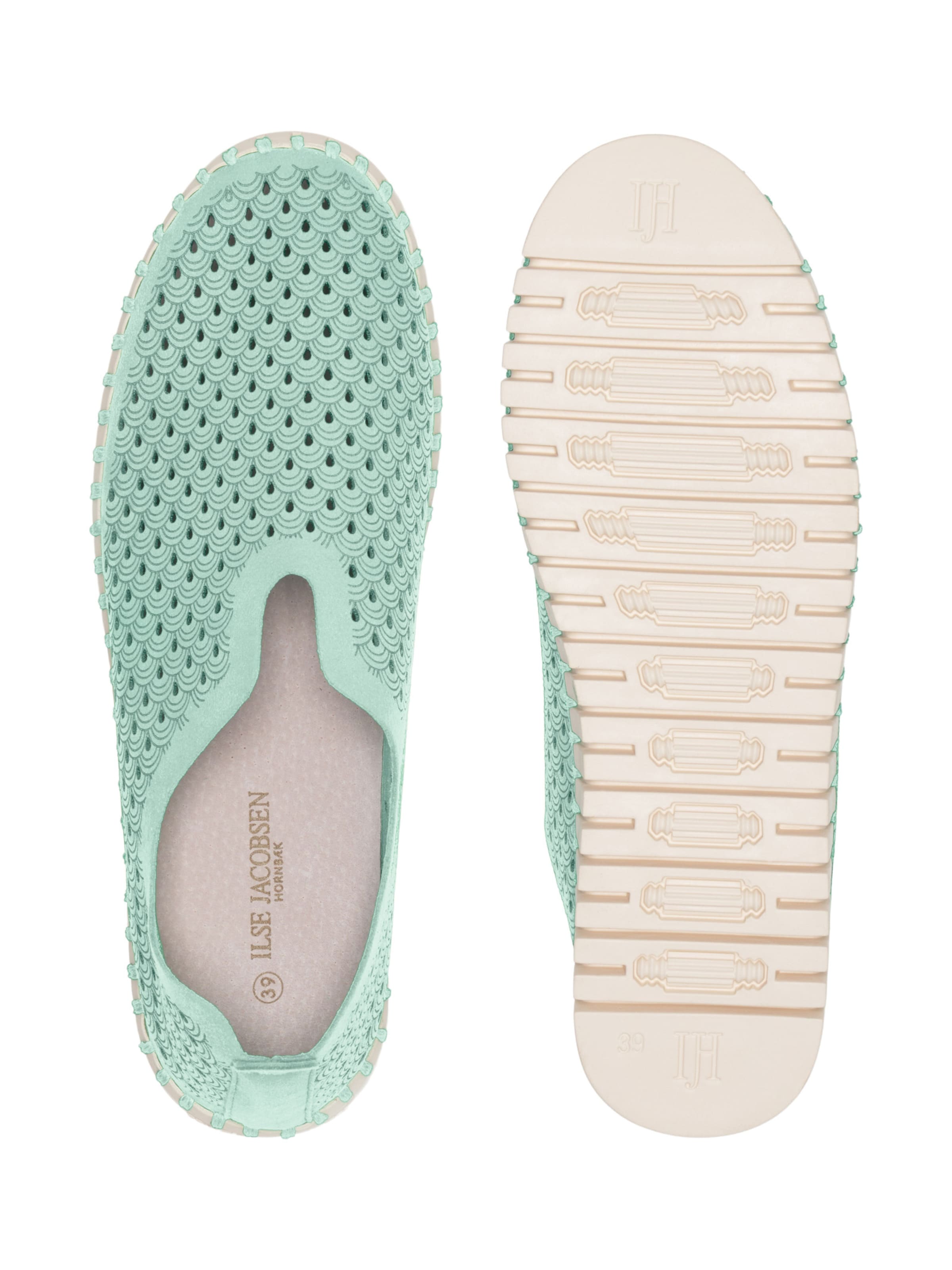 ILSE JACOBSEN Slip-on 'Tulip3275' in Groen