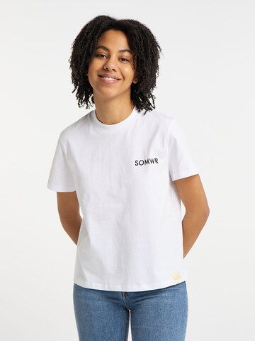 SOMWR Shirt 'TAPER' (GOTS) in Weiß: predná strana