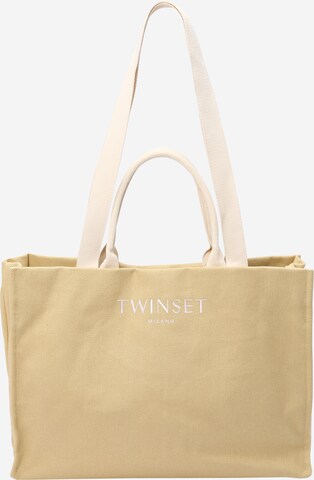 Twinset Shopper táska - bézs: elől