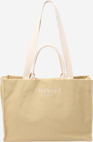 Twinset Torba shopper w kolorze beżowy: przód