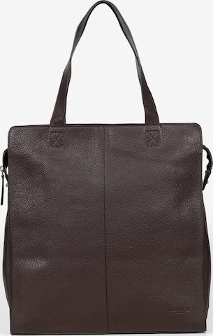 Cabas 'Tote Bag Sam Dark Brown' Howard London en marron : devant