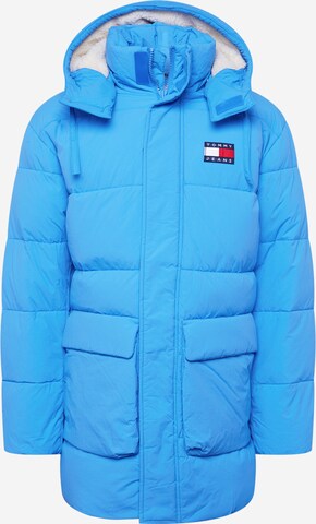 Tommy Jeans Зимняя куртка в Синий: спереди