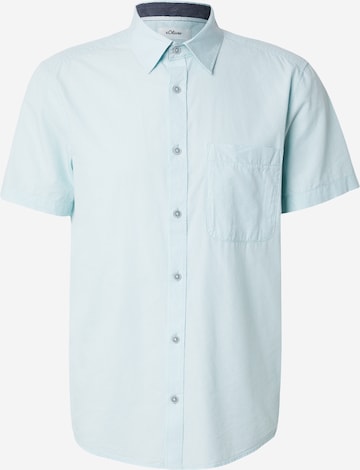 s.Oliver Regular fit Overhemd in Blauw: voorkant