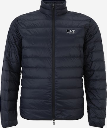 Geacă de iarnă de la EA7 Emporio Armani pe albastru: față