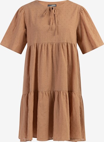 Robe d’été DreiMaster Vintage en marron : devant