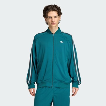 ADIDAS ORIGINALS Sweat jacket 'SST Adicolor Classics' in Green: front