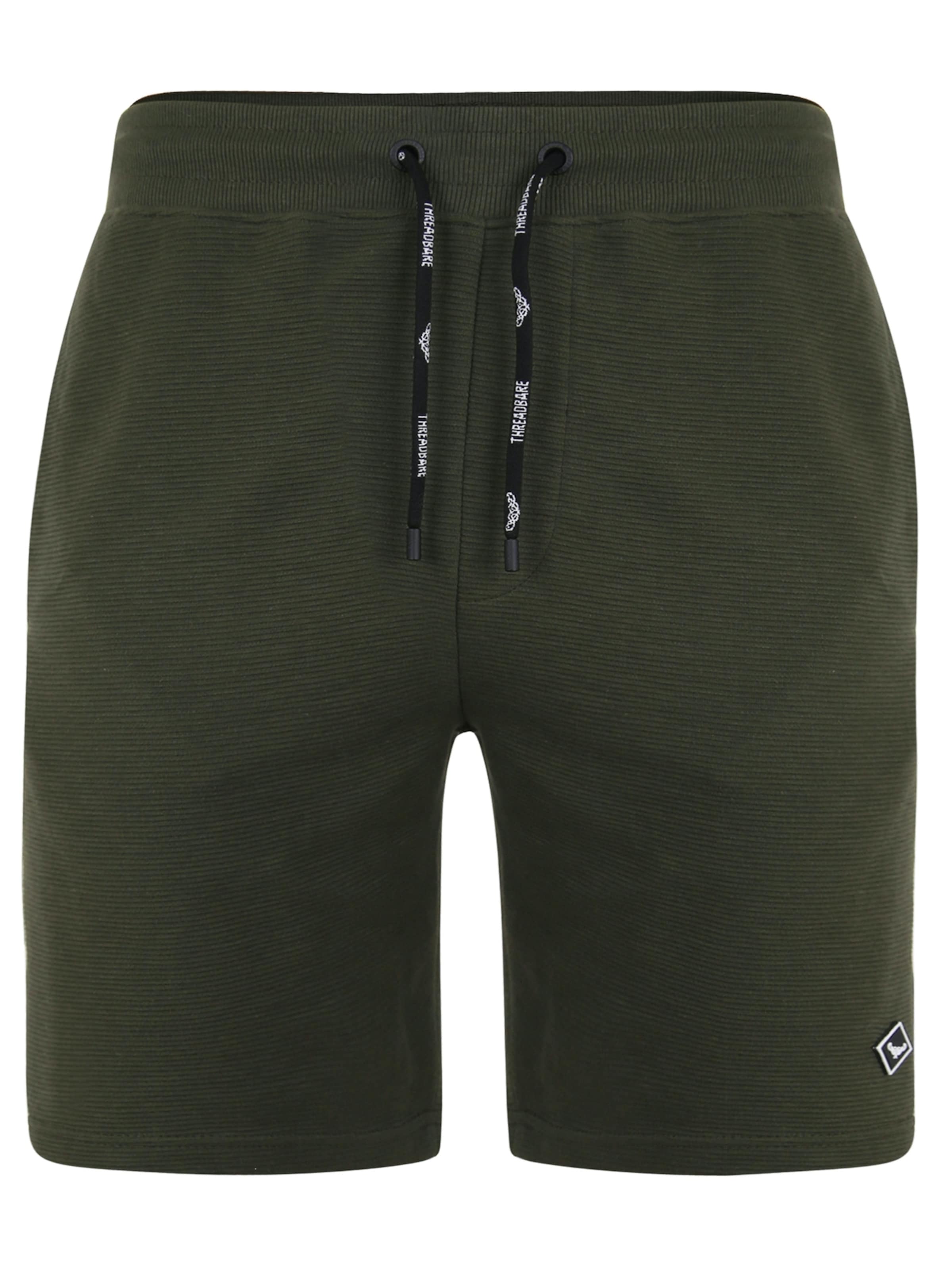 Threadbare Broek 'Ottoman' in Groen: voorkant