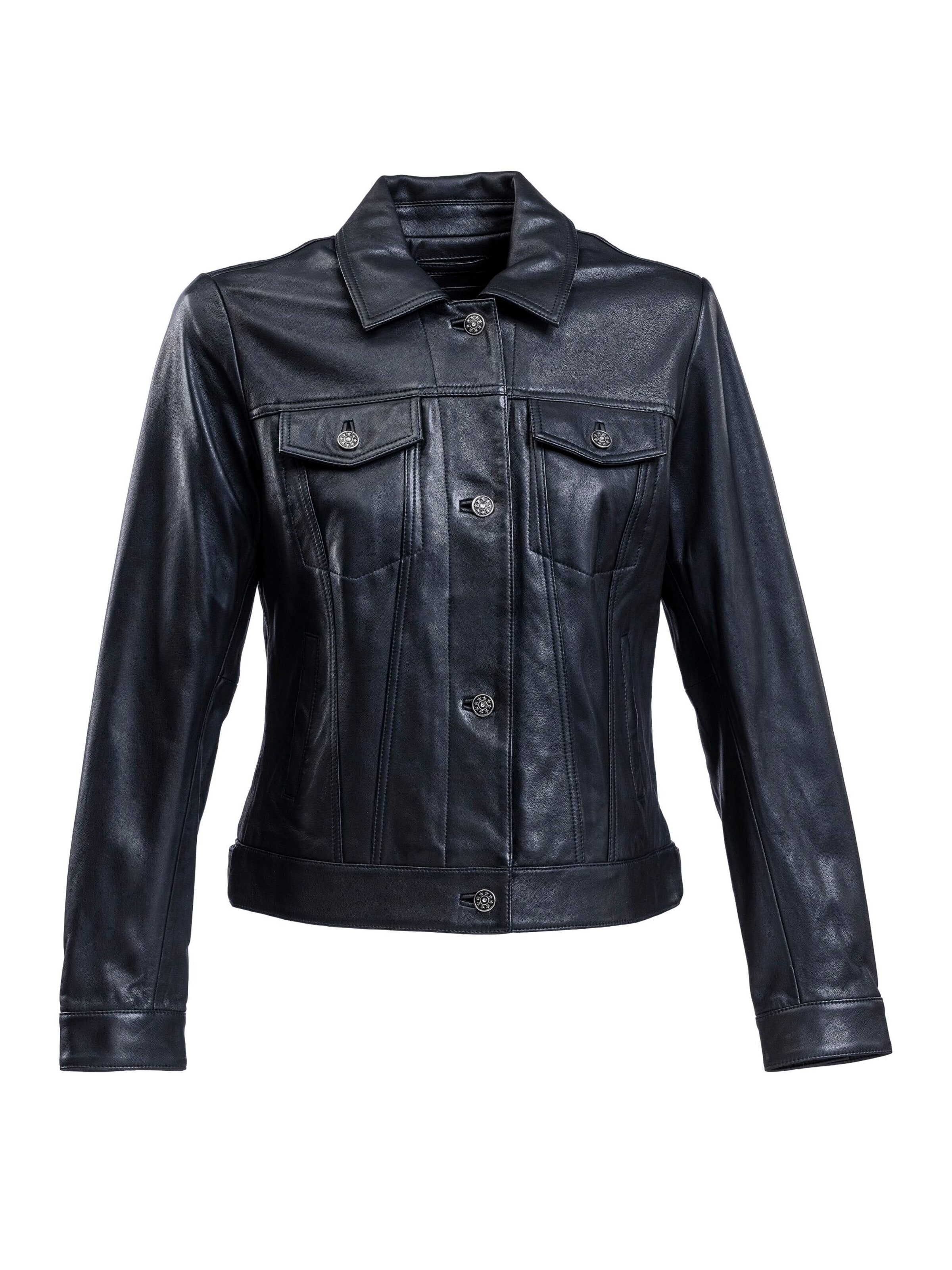 18N62 Between-season jacket 'NEBarbados' in Black: front