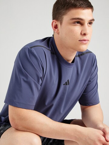 ADIDAS PERFORMANCE - Camisa funcionais em azul