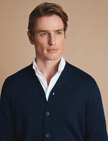 Charles Tyrwhitt Strickjacke in Blau: Vorderseite